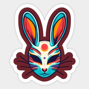 Japanese Bunny Mask Sticker